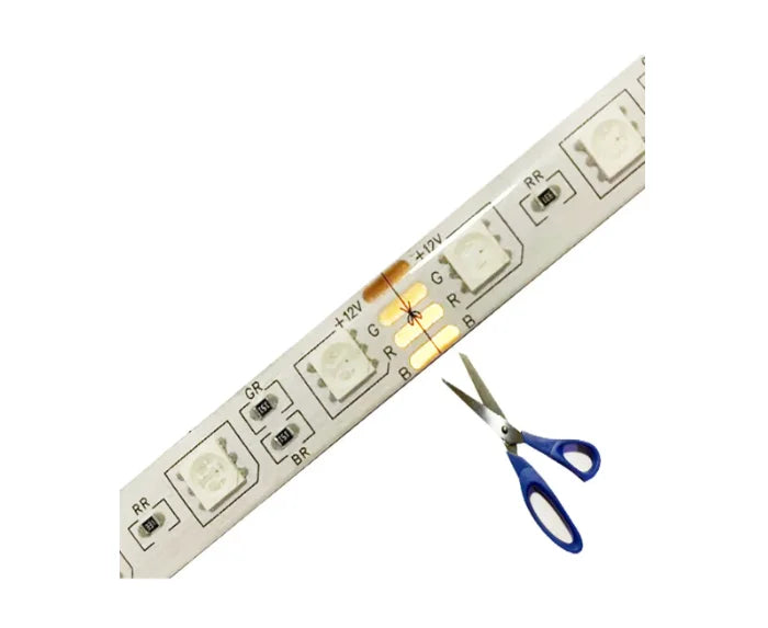 Fita Led Rolo 5m 3528 Branco Quente Dupla Face Prova D'agua