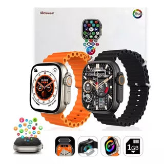 Kit 2 Smartwatch Ultra +7 Pulseiras + Fone bluetooth