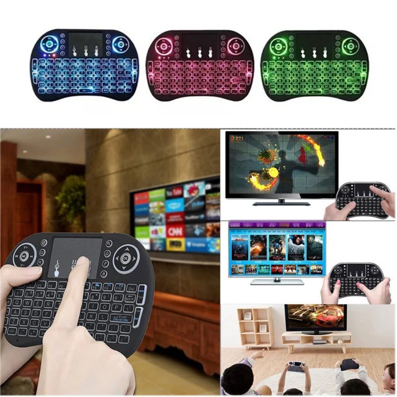 Mini teclado USB com Touchpad, Smart TV Box PC e Ps3