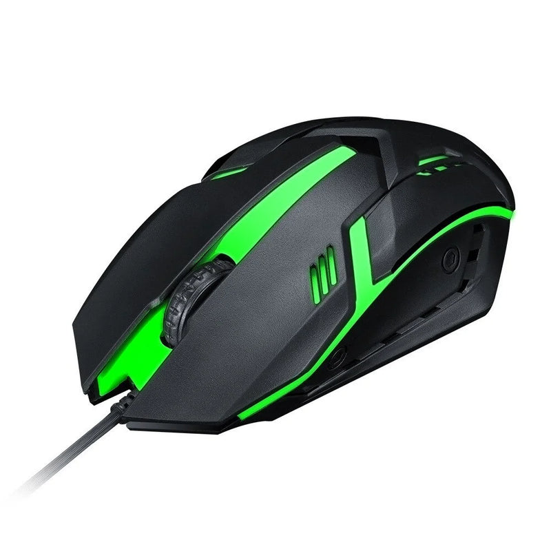 mouse para gamer, 3200dpi, led rgb, para fio